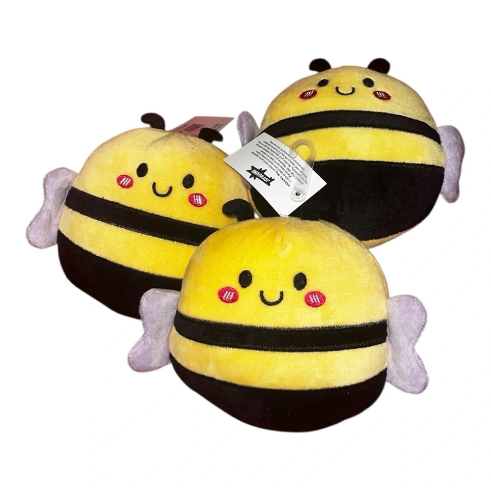 Yellow and Black Bee Plush Toy